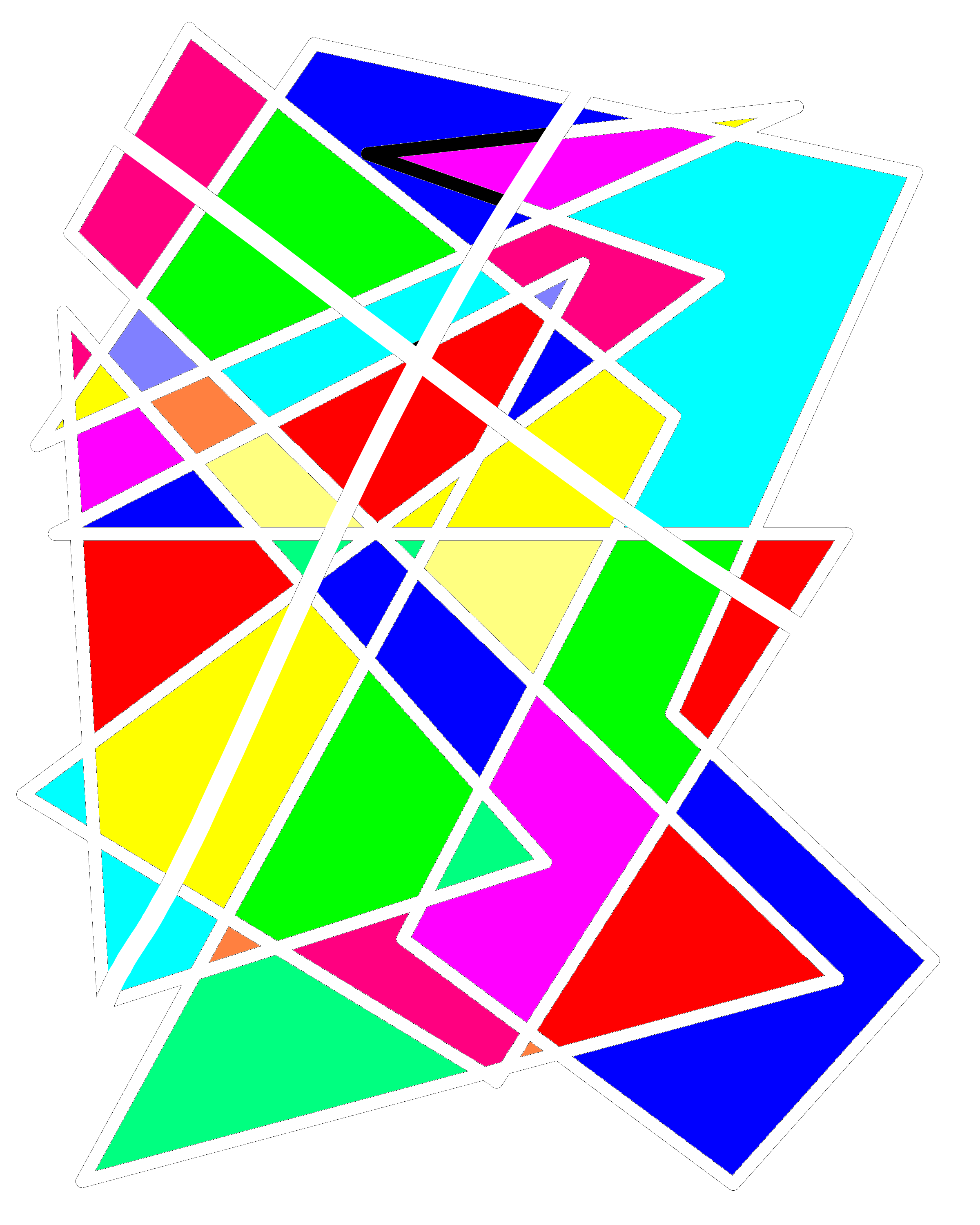 A painting made by hand on Stretch & Skew