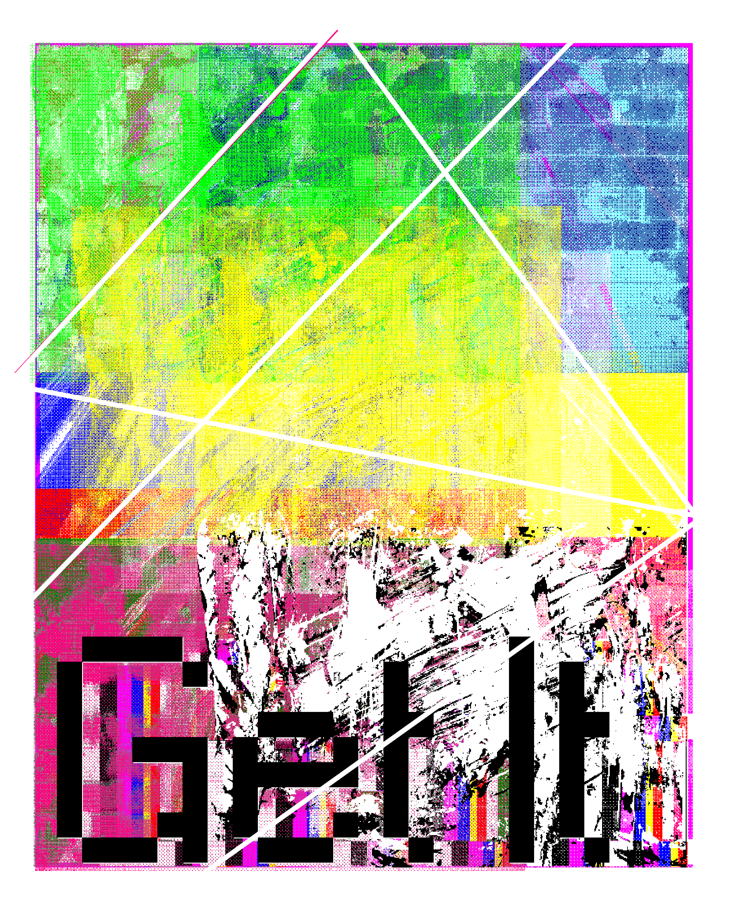 A painting made by hand on Stretch & Skew