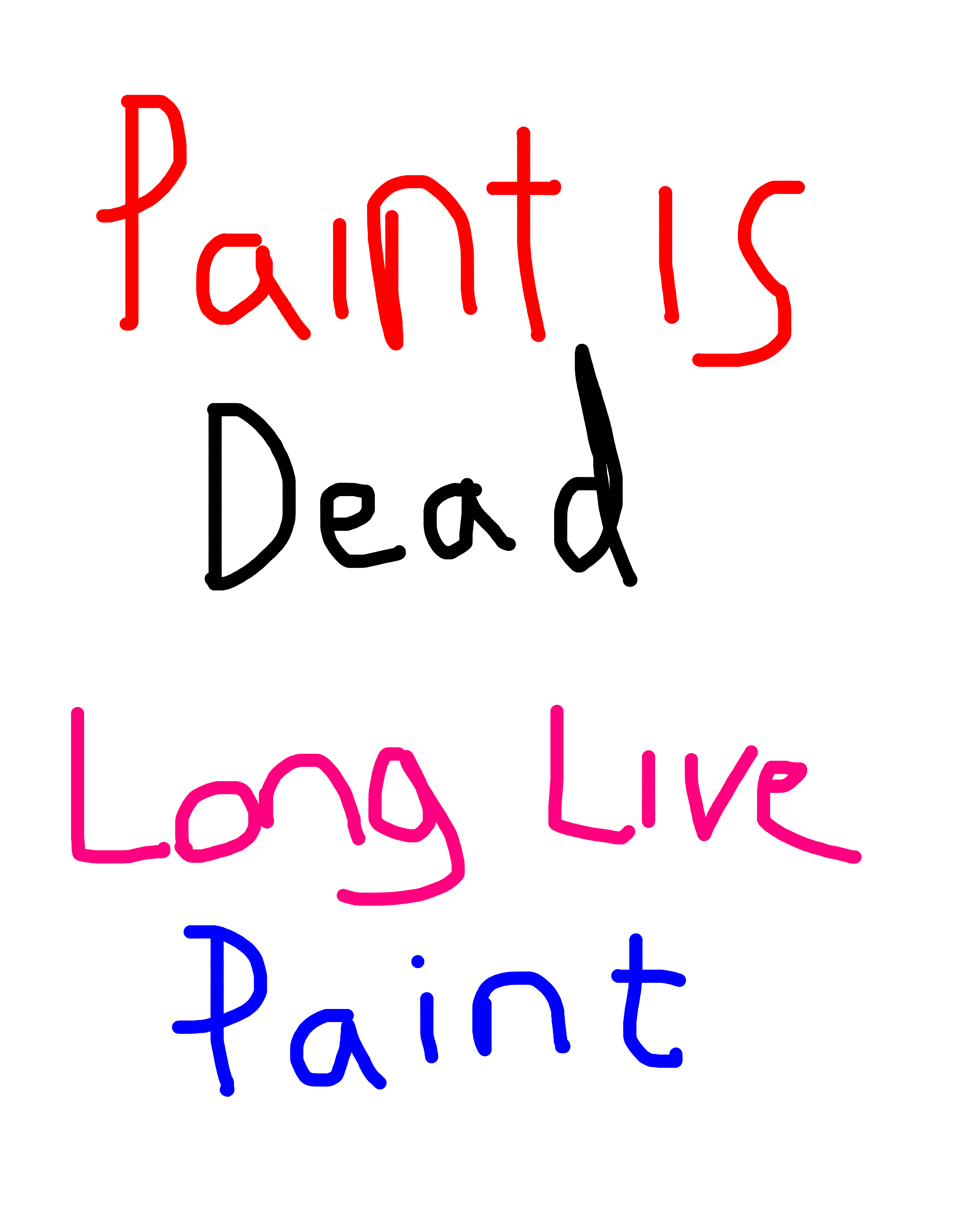 A painting made by hand on Stretch & Skew
